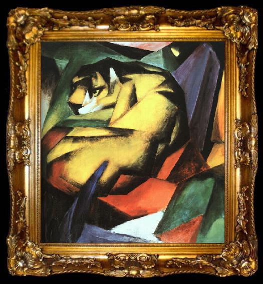 framed  Franz Marc Tiger, ta009-2